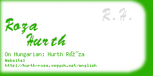 roza hurth business card